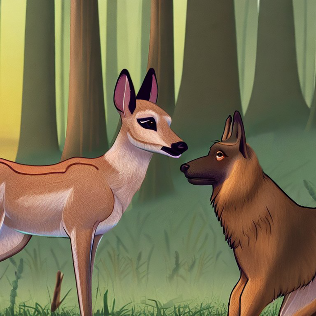 The Fawn and His Mother panel 3